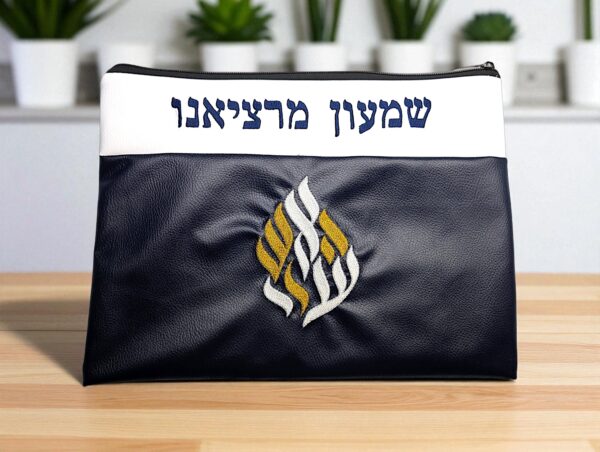 pochette brelev bleu