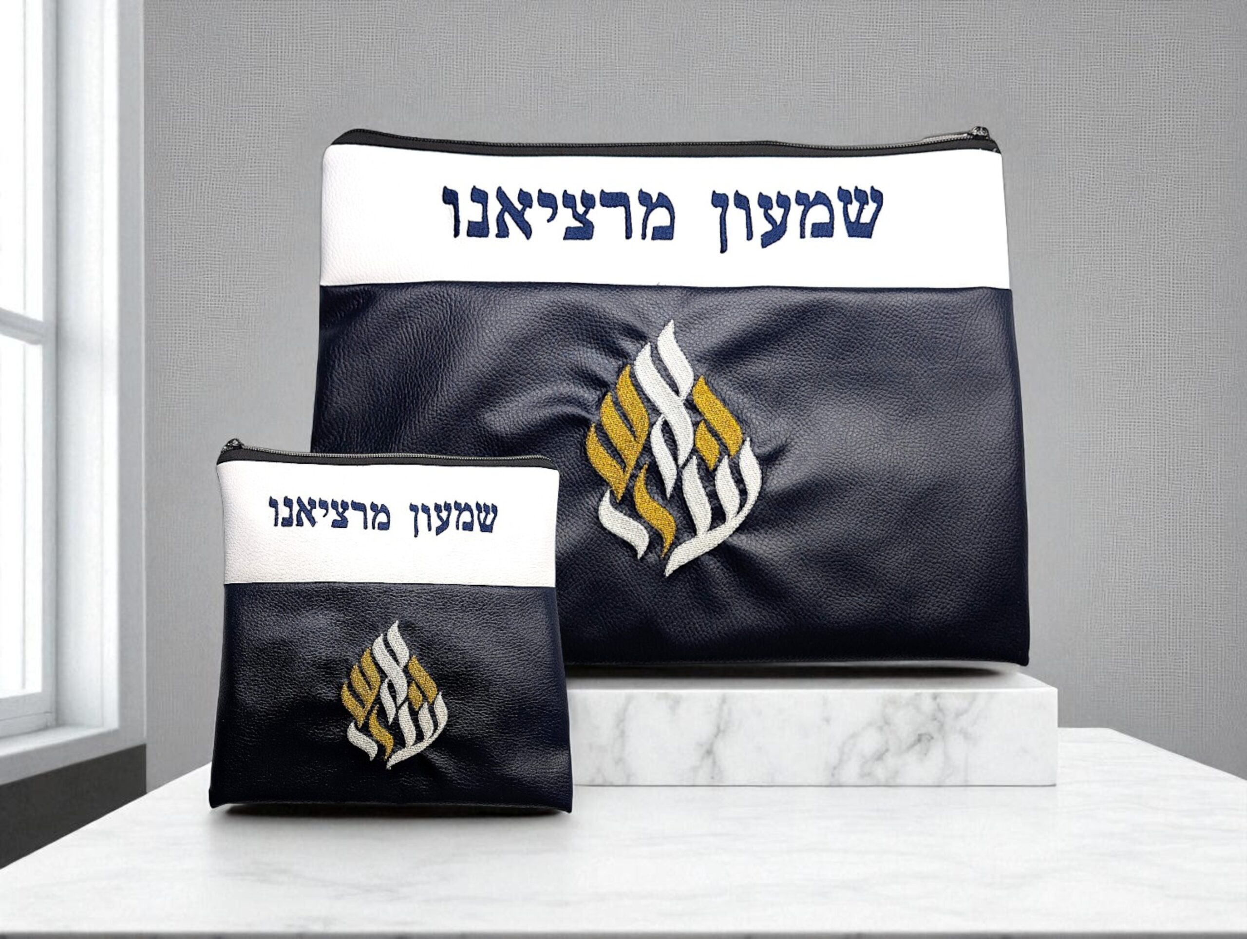 pochette brelev bleu